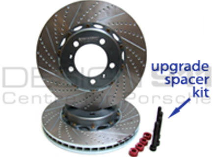 Bremsscheibe / Rotor gebohrt & geschlitzt 2-teilig HINTEN 996 / 997.1