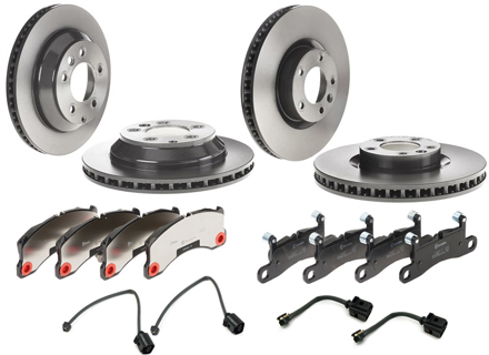 Paquete de pastillas de freno delanteras y traseras y discos de freno. Porsche Cayenne 958 Hybrid - 95835140401, PAA698151, 95861236500, 95535240131, PAA698451A, 95861236550