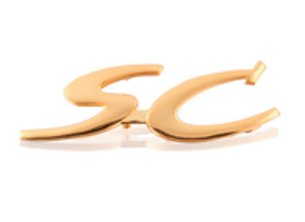 Hinteres Abzeichen 'SC'. Porsche 356C - 64455930307 Hinteres Abzeichen 'SC'. Porsche 356C - 64455930307