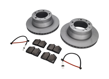 Rear brake pads and brake disc package. Porsche 944 S2 3.0L 16V 1989-91 Zimmermann - 95135204105, 94461236502, 96435193903, 95135193908, 95135204102