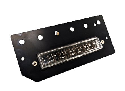 Sicherungskasten mit Abdeckung, 12 Sicherungen für Flachsicherungsnachrüstung. Porsche 914 - 91461231510, 91461231610, 91461231910, 91461231911 - RD-914.FP