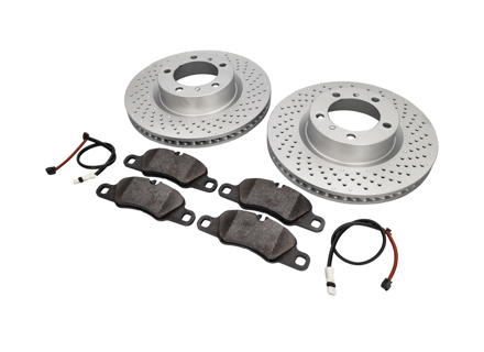 Bremsbeläge und Bremsscheibenpaket VORN Porsche 997 3.6L C4 - 99735140101, 99735140201, 99735193806, 99761277002