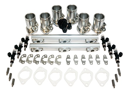 EFI-Ansaugrohre mit Kraftstoffverteilerleisten und Einspritzdüsen für Porsche 911SC