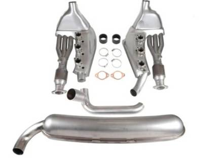 Sports exhaust with catalytic converters conversion set 2 in 1 out. Porsche 911 3.2ltr 1984-89 - 93011104300, 93021102901 - 1620802810