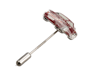 别针“保时捷 911 Turbo”宝石红