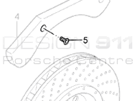 Brake disc cover plate Screw. Porsche Carrera GT Brake disc cover plate Screw. Porsche Carrera GT