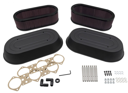 PMO Induction air cleaner and water shield kit. Porsche 911 with PMO Induction carburettors - PM-O310-0, PM-O312-0 PMO Induction air cleaner and water shield kit. Porsche 911 with PMO Induction carburettors - PM-O310-0, PM-O312-0