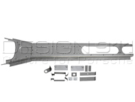 Tunnel de changement de vitesse. Porsche 356 voitures pré A jusqu'en 1957 - 64449003, PP127A, P127A, PP127T1, P127T1 Tunnel de changement de vitesse. Porsche 356 voitures pré A jusqu'en 1957 - 64449003, PP127A, P127A, PP127T1, P127T1