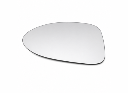 Door mirror glass, Convex, LEFT for RHD. Porsche 95B Macan 2014>> - 95B857521B, 95B857521J - ZJ-7129-L