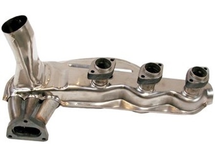 Scambiatori di calore di scarico, acciaio inossidabile lucidato. Porsche 911 1984-89 - 91.104, 91.104S, 1623103900, 1623104000, 93021102901 - 1623104000