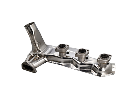 Échangeurs de chaleur d'échappement, acier inoxydable poli. Porsche 911 1984-89 - 91.104, 91.104S, 1623103900, 1623104000, 93021102901 - 1623104000