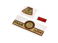 Juego de pegatinas para filtro de aceite Fram. Porsche 356 / 356A / 356B / 356C - 54607827, 54607800 - 1601503510