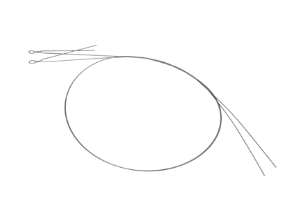 Cavo dello sportello del riscaldamento. Porsche 911 / 930 1975-86 Auto con riscaldamento manuale - 91142470102, 91142470101, 91142470108 - 911 424 701 01, 1670500206 Cavo dello sportello del riscaldamento. Porsche 911 / 930 1975-86 Auto con riscaldamento manuale - 91142470102, 91142470101, 91142470108 - 911 424 701 01, 1670500206