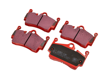 Plaquettes de frein arrière EBC RED « Road ». Porsche 987 Boxster / 987 Cayman - 98735293901, 98735293903 - DP 31920C, DP31920C, DP-31920C Plaquettes de frein arrière EBC RED « Road ». Porsche 987 Boxster / 987 Cayman - 98735293901, 98735293903 - DP 31920C, DP31920C, DP-31920C
