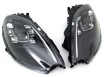 Phares à LED noirs - RHD (conduite à droite). Porsche Macan - 95B04490091