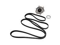 Wasserpumpe, Riemen und Thermostat-Kit. Porsche 991.1 Carrera 2S / Carrera 4S - 0PB121035A, 9A110221800, 0PB903137A, 9A110222602, 9A110622603, 9A712111000, 9A110655900, 0PB121688