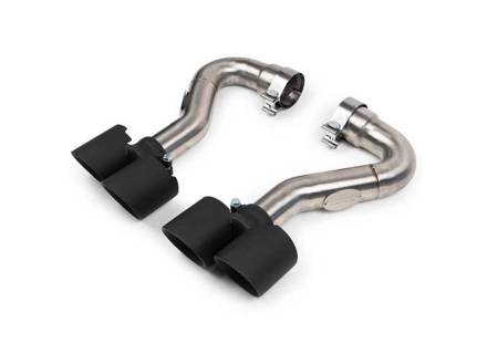 Terminali di scarico Fabspeed Deluxe Quad Style, nero satinato. Porsche 955 Turbo / Turbo S (2002-2007) - 95511125210, 95511125211, 95511198200, 95511198210, 95511125220, 95511125221, 95511125110, 95511125111, 95511198100, 95511198110, 95511125120, 95511125121 - FS.POR.955T.QDTB