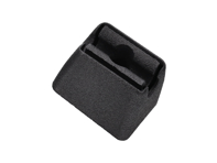 Sun visor support clip, Black, 25mm profile. Porsche EARLY 911 - 9117313310070B, 91173133100 - 911 731 331 00 HBL