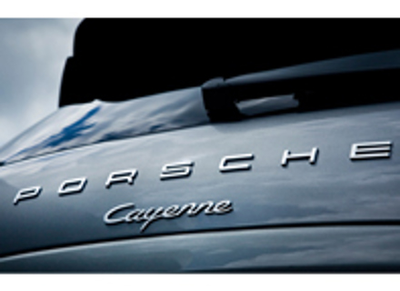 'PORSCHE' - Chrome Rear Badge for Porsche 958 Cayenne MKIII (No 95855968701) - 958559687000C1, 95855968700, 95855968701