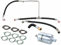 Kit de conducto de combustible del motor, junta de admisión, brida intermedia y filtro de combustible para Porsche 911 3.2 Carrera 1984–1989 - 93011041104, 93011059507, 93011050902, 92811025306, 92811025307, 93011041103, 93011059505, 93011059506, 93011019714, 93011050901