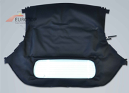 Capote cabriolet avec amélioration de la lunette arrière en verre. Porsche 986 Boxster - 986561151, 986561108, 986561155, 98656191505151, 98656191505152, 98656191505153, 98656191505155, 98656191505302, 98656191505154, 98656191503A10, 98656191503C50, 98656191503G10