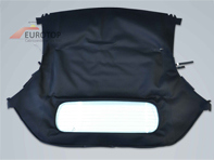 Capote cabriolet avec amélioration de la lunette arrière en verre. Porsche 986 Boxster - 986561151, 986561108, 986561155, 98656191505151, 98656191505152, 98656191505153, 98656191505155, 98656191505302, 98656191505154, 98656191503A10, 98656191503C50, 98656191503G10