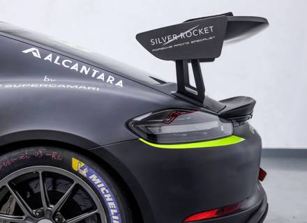 Swan Neck Rear spoiler / wing and 3' aluminium riser kit. Porsche 718 Cayman GT4 RS - 9GT825871A, 9GT825871AA3G, 98151268100, 98151268182, 98151268200, 98151268282