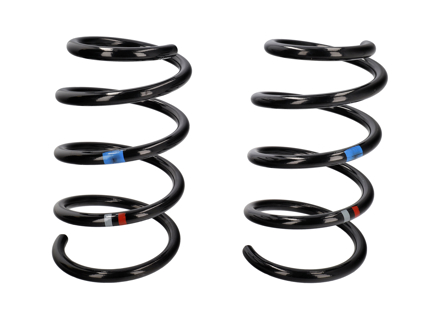 Hintere Schraubenfedern (Paar) - Markierungen in Fehgrau/Feuerrot - für Porsche 718 (982) Cayman (Schaltgetriebe/Ohne PASM) 2017>> - 982511115A504 Hintere Schraubenfedern (Paar) - Markierungen in Fehgrau/Feuerrot - für Porsche 718 (982) Cayman (Schaltgetriebe/Ohne PASM) 2017>> - 982511115A504