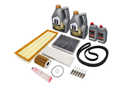 Kit entretien service pour Porsche 991 Turbo / Turbo S sans PDCC - 9A135908103, 00004330121, 90012310630, 0PB115466, 99157237100, 9P1819631, 99917022890, 0PB903137A, 99111013070, 00004330521, 00004330119, 9917023690, 0242240637, 157717, 153669, 00004400204