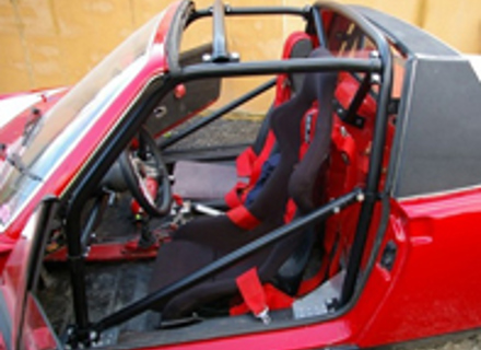 Roll cage 6 points boulonné avec barres de porte universelles. Porsche 914