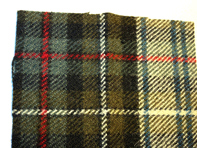 Tissu Porsche Classic SCHOTTENKARO Beige - Marron avec bande rouge - P9111356 Tissu Porsche Classic SCHOTTENKARO Beige - Marron avec bande rouge - P9111356