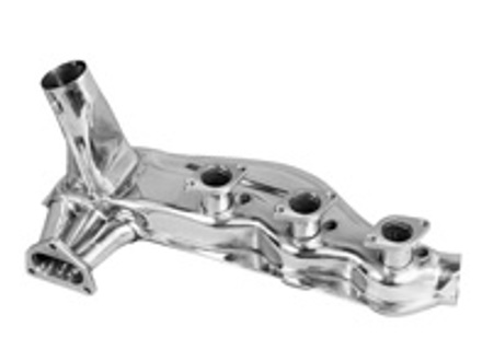 Abgaswärmetauscher, Edelstahl poliert . Porsche 911 2.7L / 911 3.0L 1974-83 / 911SC - 91.101, 91.101G, 91.101S, 1623102100, 93021102501, 1623103300, 1623103500 - 1623103500