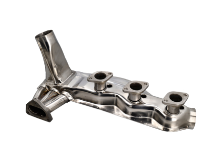 Échangeurs de chaleur d'échappement, acier inoxydable poli . Porsche 911 2.7L / 911 3.0L 1974-83 / 911SC - 91.101, 91.101G, 91.101S, 1623102100, 93021102501, 1623103300, 1623103500 - 1623103500