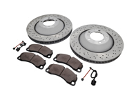Pack plaquettes et disques de frein avant. Porsche Cayman 981 GT4 ABS - 98135140580, 98135140581, 98135140680, 98135140681, 99135194704, 99160918180