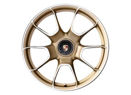 Centre lock Turbo S Exclusive Design front alloy wheel in Aurum High Gloss finish 20' 9.5J ET44 - 992601025AGOP9 Centre lock Turbo S Exclusive Design front alloy wheel in Aurum High Gloss finish 20' 9.5J ET44 - 992601025AGOP9