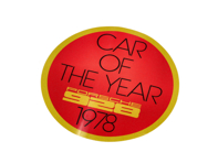 Sticker Auto van het Jaar 1978. Porsche 928 - PAK78E, PAK78D