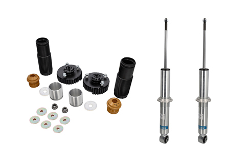 Schokdemper achter en montageset achter Porsche 964 1991>> - 24015479, 96433305700, 96533305701, 96433305105, 96533305700, 24-015479 - 964-333-059-00, 1652400100