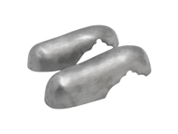 Bumper overrider pair, Porsche 356 Pre-A 1950-52 - 35658171, 356 58171, 35658172, 356 58172 - PP125BG, P125BG Bumper overrider pair, Porsche 356 Pre-A 1950-52 - 35658171, 356 58171, 35658172, 356 58172 - PP125BG, P125BG