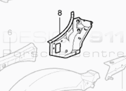 Achter 1/4 Part Coupe / Targa. Porsche 996 - 99650216101GRV, 99650216201GRV Achter 1/4 Part Coupe / Targa. Porsche 996 - 99650216101GRV, 99650216201GRV