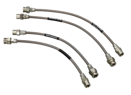 Stainless steel brake hoses. Porsche 914 - DHK478