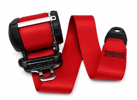 Cinturones de Seguridad Delanteros Coupé en ROJO. Porsche Caimán 987C - 98780303303N13, 98780303305N13
