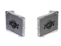 Aluminium radiator for water coolant fluid, SET OF 2. Porsche 996 / Boxster 986 / GT3 - 8MK376714291, 8MK 376 714-291, 99610613151, 99610613150, 8MK376713791, 8MK 376 713-791, 99610613251, 99610613181, 99610613281, 1614200803 - 7044