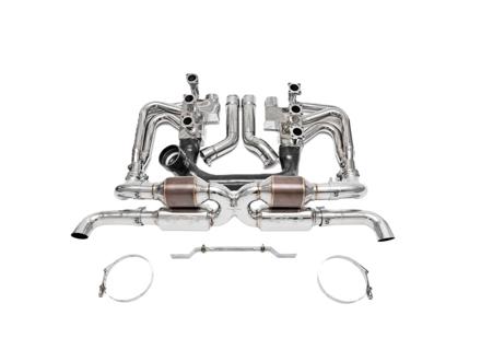 Fabspeed RSR Header Muffler Kit, WITH Heat Exchange And Sports Cats. Porsche 964 Carrera (1989-1994) - 96411104504, 96411104605 - FS.POR.964.RSRWHS, FS.POR.964.RSRWHTS