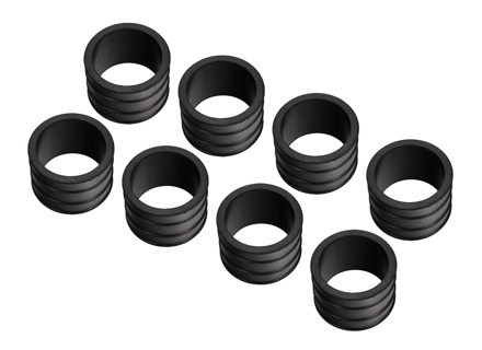 Manguitos de goma para admisión de aire, juego de 8. Porsche 928 1978-84 - 92811015801, 92811015800