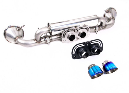 Silenziatore posteriore di scarico sportivo Milltek con terminali GT-100 in titanio bruciato. Porsche 992.1 GT3 2021>> - 9GT251052F, 9GT251052G, 9GT251052D, 9GT251052H - SSXPO175