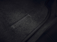 Floor mats with leather trim. Porsche 718 (982) Boxster Spyder / Cayman GT4 RHD - Right hand drive - 99104480183 Floor mats with leather trim. Porsche 718 (982) Boxster Spyder / Cayman GT4 RHD - Right hand drive - 99104480183
