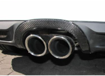 Cornice del terminale di scarico del diffusore posteriore in fibra di carbonio. Porsche 981 Boxster/981 Cayman - 981505811030K1 - ZPR072 Cornice del terminale di scarico del diffusore posteriore in fibra di carbonio. Porsche 981 Boxster/981 Cayman - 981505811030K1 - ZPR072