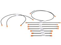 Kit tubi freno. Porsche 911 68-76 - EQ698001, 1661500210 Kit tubi freno. Porsche 911 68-76 - EQ698001, 1661500210