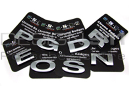 Y O U R N A M E - Chrombuchstaben