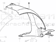 Wheel Arch Liner Front Back. Porsche 993 - 99350420400, 99350420300, 99904900740 Wheel Arch Liner Front Back. Porsche 993 - 99350420400, 99350420300, 99904900740